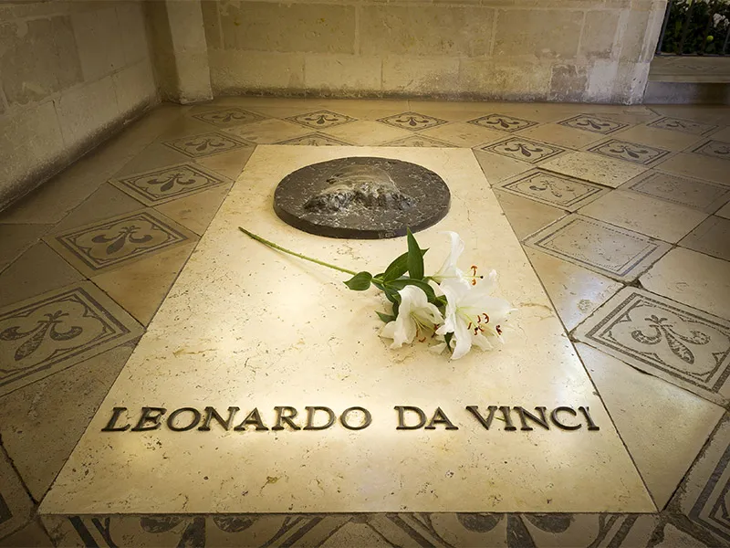 Tombe de Léonard de Vinci – Château royal d&rsquo;Amboise, France.