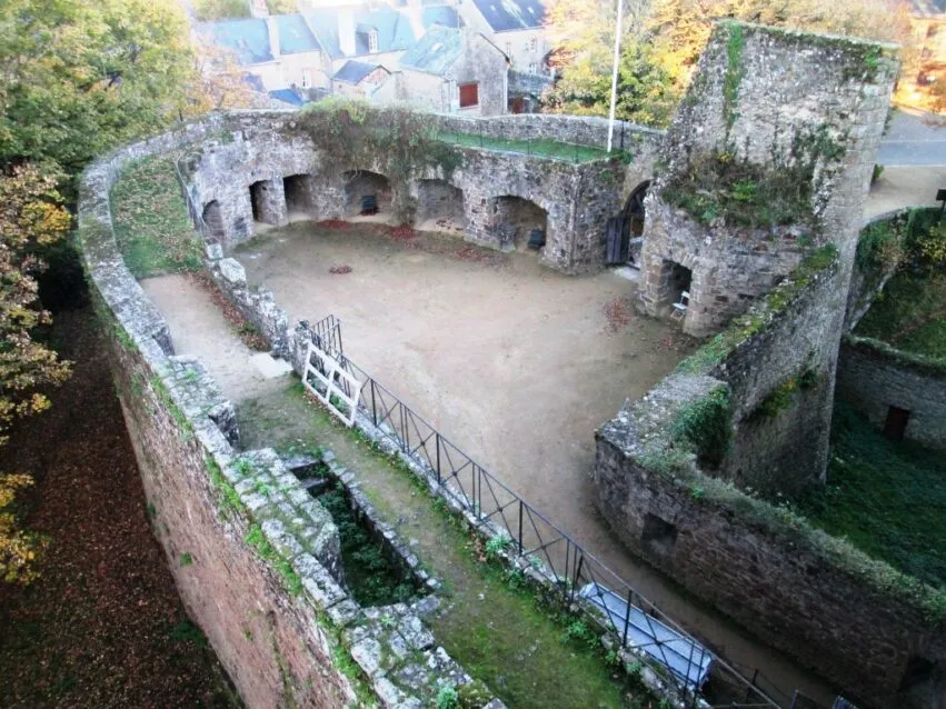 Barbacane vue d&rsquo;en haut