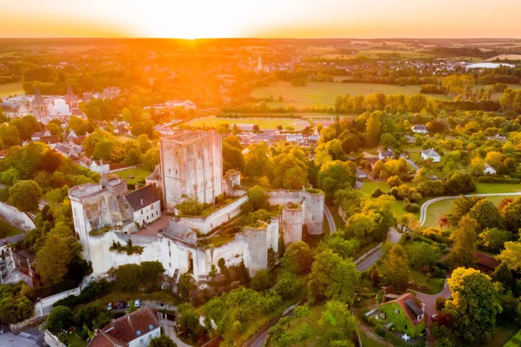 À la découverte des châteaux autour de Loches 4 Donjon de Loches - vue aérienne - Loic Lagarde 2020 - 04