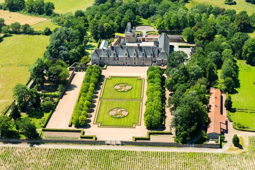 chateau goulaine vue aerienne