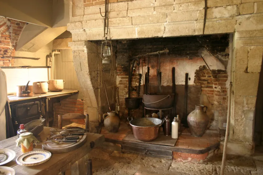 La Bussière – château – cuisine