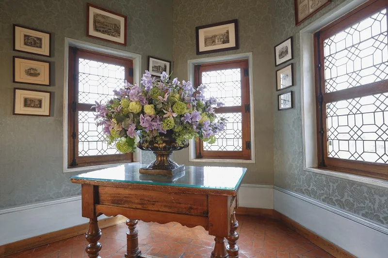 Château de Chenonceau – Composition de l&rsquo;atelier floral.